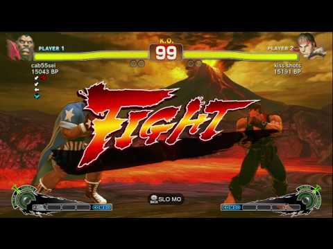 Cab [Balrog] vs kiss shots [Ryu] SSF4 Japanese Online Ranked Matches - TRUE-HD