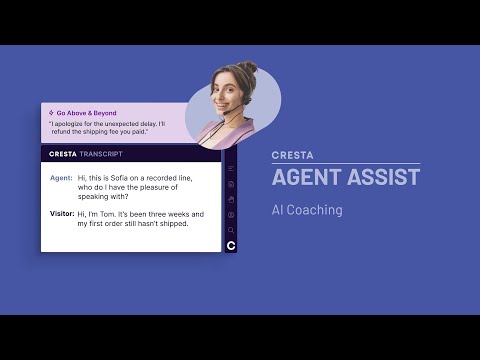 Cresta Agent Assist: AI Coaching