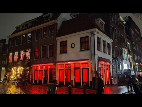 Red Light District Walking Tour ! Amsterdam Netherlands (Unedited 4k)