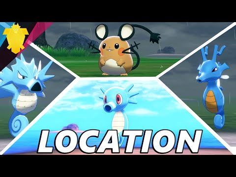 How to Catch Horsea, Seadra, Kingdra, and Dedenne in Pokemon Sword and Shield Isle of Armor