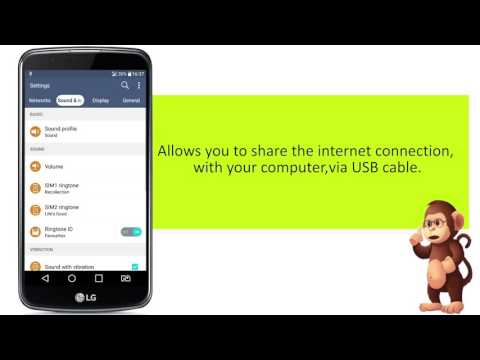 How To Use USB Tethering On LG  Mobile  smart phones user guide support