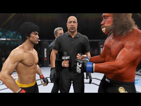 Bruce Lee vs. Orange Bigfoot - EA Sports UFC 2