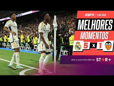 Gols e lances de Real Madrid x Valencia