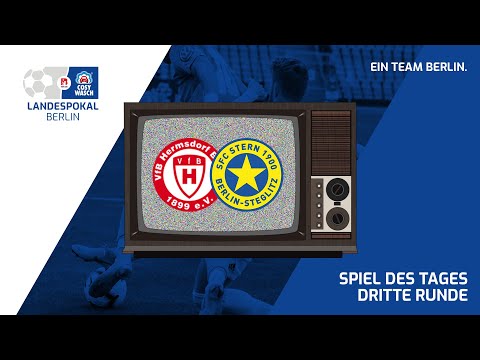 #SpieldesTages: VfB Hermsdorf VS. SFC Stern 1900 - COSY-WASCH Landespokal RUNDE 3