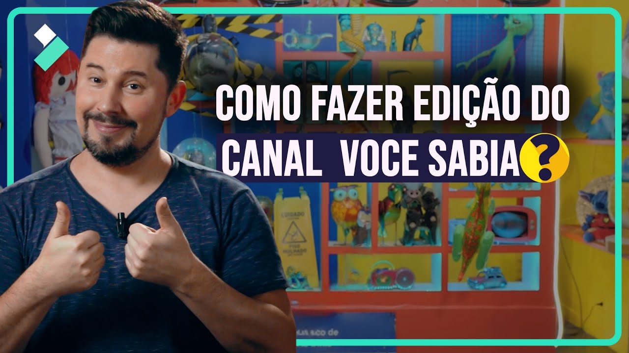 Como fazer EDIÇÃO DE VÍDEO igual ao canal VOCÊ SABIA? | Wondershare Filmora