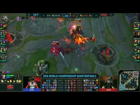 RNG vs SKT - Duke vs Mlxg Outplay - Worlds 2016