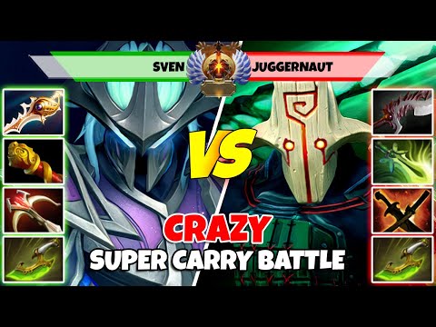SVEN (Carry) vs JUGGERNAUT (Carry) - Epic Battle Of Immortal Rank Dota 2 Players - Z Dota 2