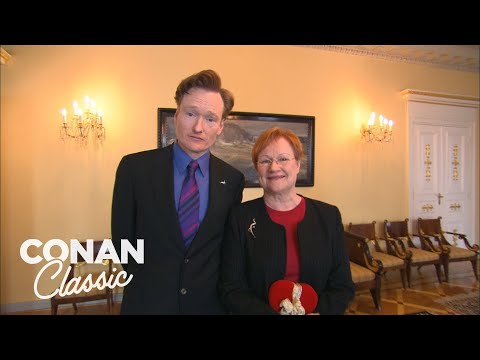 Conan Meets The President Of Finland | Late Night with Conan O’Brien