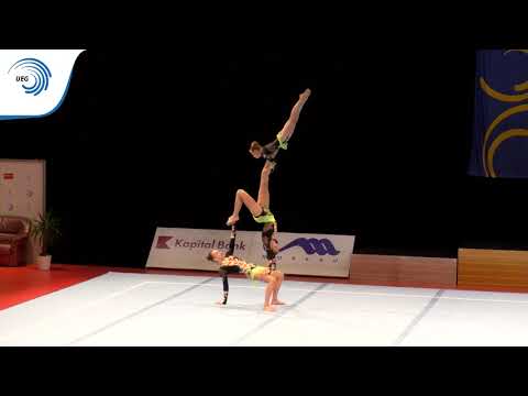 Women's group Russia - 2015 Acrobatic European silver medallists, 12 - 18