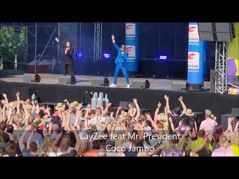 LayZee feat Mr  President   Coco Jambo   Up'n Away , 90er Open Air Magdeburg 17.06.2023 VIP Bereich