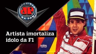 Ayrton Senna vive Ayrton Senna vive nas obras de Kobra pelo mundo | Máquinas da Pan