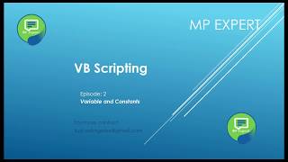 Download the video "VB Script Episode: 2 (Variable and Constants)"