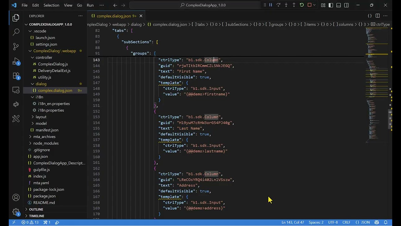 Creating a UI API Complex Dialog in SAP Business One Web Client