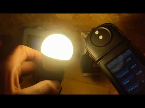 Экспресс-тест лампы Gauss 53218 LED Elementary Шар 8W E27 520lm 3000K 1/10/50