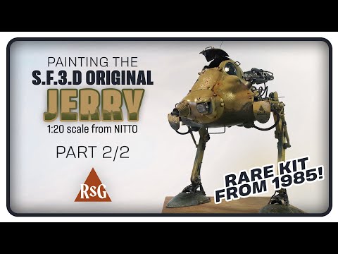 painting the 3.D.S.F Original H.A.F.S. Jerry 1/20 from Nitto 1985! part 2/2