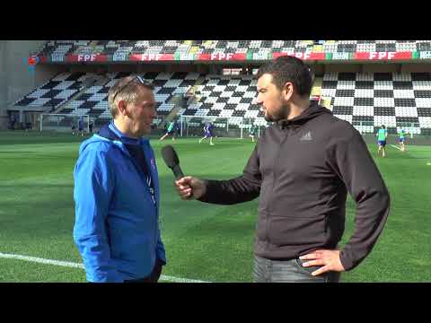 FSF Varpið: Jóannes Jakobsen og Tróndur Arge á Estadio do Bessa, Porto