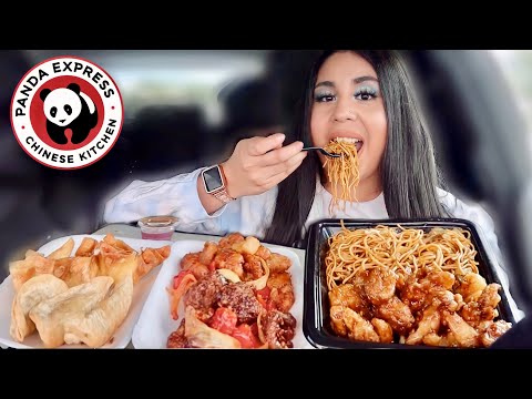 PANDA EXPRESS FEAST MUKBANG (orange chicken, beijing...