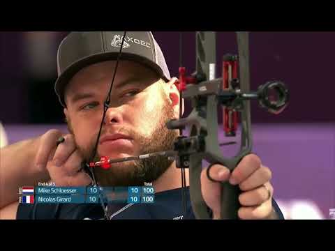 best compound match ever in the history || mike schloesser vs Nicolas Girard