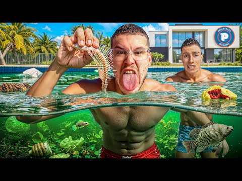 24 STUNDEN im POOL ÜBERLEBEN in PAULBERGER VILLA!