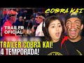 (SURTAMOS! 😨) REACT COBRA KAI - Temporada 4 | Trailer oficial | Netflix | CASALZINHO