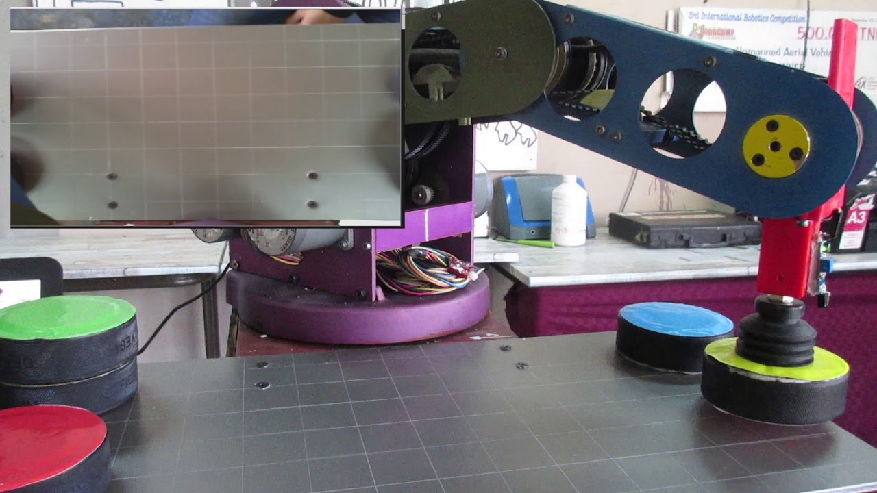 Robotic Arm Sorting colored Objects : Test Demo