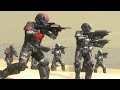 ODST Platoon Attacks The COVENANT HALO 3 NPC Wars