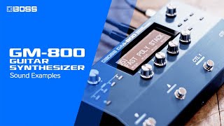 Boss GM-800 Guitar Synthesizer Video