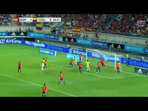 Radamel Falcao Goal - Spain 2-2 Colombia 07-06-2017