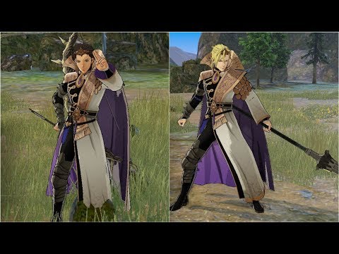 Fire Emblem Three Houses - All Male Enlightened One Class Outfits (Before and After Timeskip)