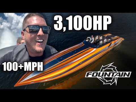 Habe das MILLIONEN-Dollar-Motorboot der Fountain-Besitzer mit 3.100 PS und 47 Fuß auf dem Lake of...
