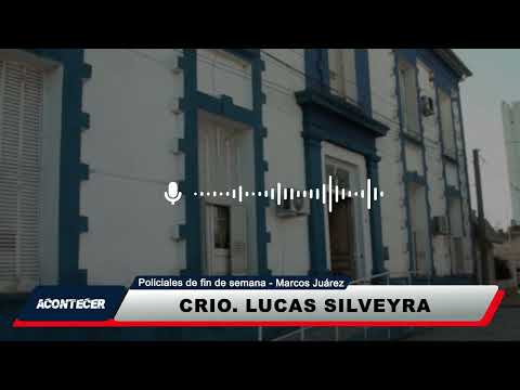Marcos Juárez: Novedades policiales del fin de semana