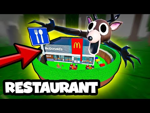 I Built THE RESTAURANT BASE in 99 Nights in the Forest! (Roblox)