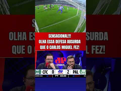 O CARLOS MIGUEL É UM ABSURDOOO! OLHA ESSA DEEFESA SENSACIONAL QUE ELE FEZ EM CORITIBA X PALMEIRAS!
