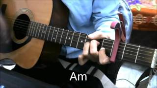 Tere Dil Mein - Commando 2 - Guitar Cover Lesson Chords Capo Beginners - Armaan malik