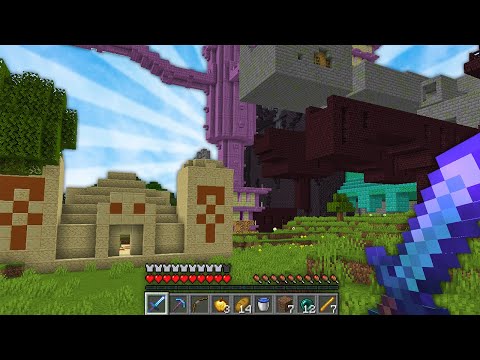 Minecraft But Structures Appear EVERY MINUTE