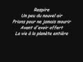 Kyo - Respire - [Paroles]
