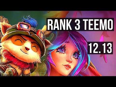 TEEMO vs LILLIA (TOP) | Rank 3 Teemo, 5/1/4, 500+ games | KR Master | 12.13