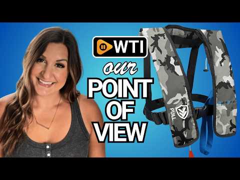 Inflatable Life Jacket for Adults - Automatic/Manual for Fishing | Inflatable life vest for adults Light weight & Compact PFD Low Profile Supports up to 330 lbs for Sailing Boating White Camo - WTI product video review