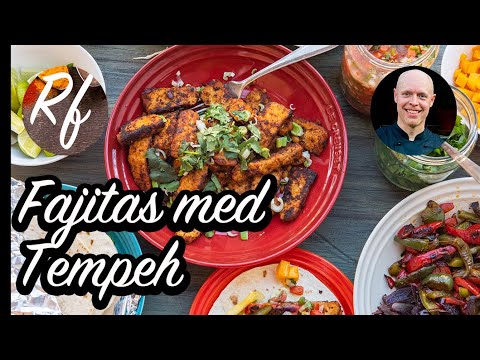 Bjud på fajitakväll med tempeh samt förslag på tillbehör. Marinerad tempeh som du kan steka eller grilla.>