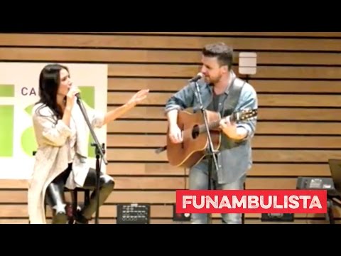 India Martínez y Funambulista en directo. Acústico "Fiera" Cadena Dial.