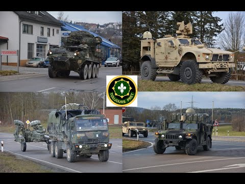 2023 Dragoon Ready - Marsch vom 2nd Cavalry Regiment zum JMRC Hohenfels