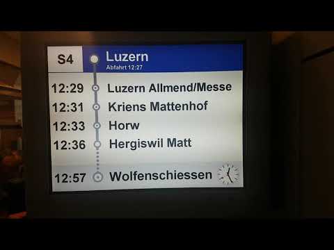 Begrüssungsdurchsage in der S4 nach Wolfenschiessen /Zusatz bis die Türen schliessen.