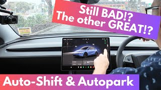 Tesla Auto-Shift & Autopark Tested | 2025 Model Y with Hardware 4 | Why is this a thing?