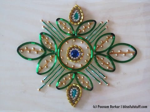kundan rangoli design using bangles by poonam borkar