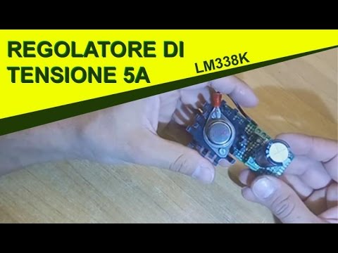 Variatore di tensione da 5A con LM338K (circuito su basetta MILLEFORI)