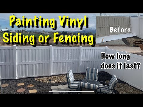 How to Paint Vinyl Fencing or Siding