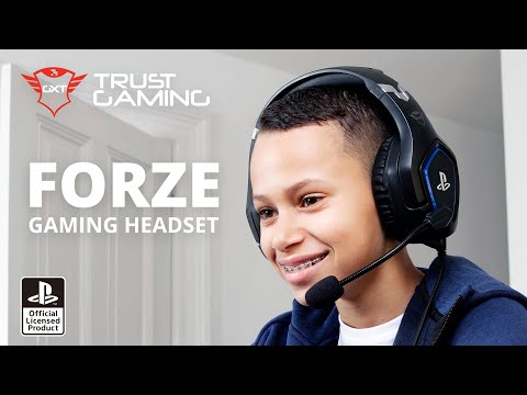 Žaidimų ausinės Trust GXT 488 Forze PS4 Gaming Headset PlayStation official licensed product, Juodos, 23530 video