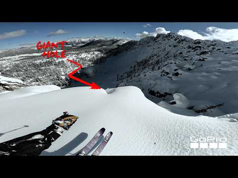 Falling through a 60 foot hole in the mountains.