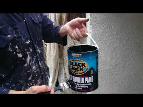Maintaining Cast Iron Gutters With Everbuild Black Jack Bitumen Paint