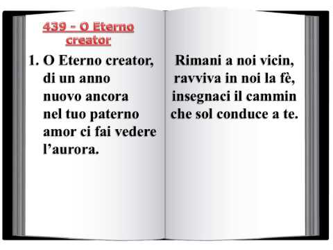 439 O Eterno creator - Innario Chiesa Cristiana Avventista del Settimo Giorno 2014